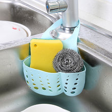 Load image into Gallery viewer, New Adjustable button filter storage basket sink accessories bag kitchen sponge drain rack hanging basket tool