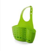 Load image into Gallery viewer, New Adjustable button filter storage basket sink accessories bag kitchen sponge drain rack hanging basket tool